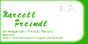 marcell preindl business card